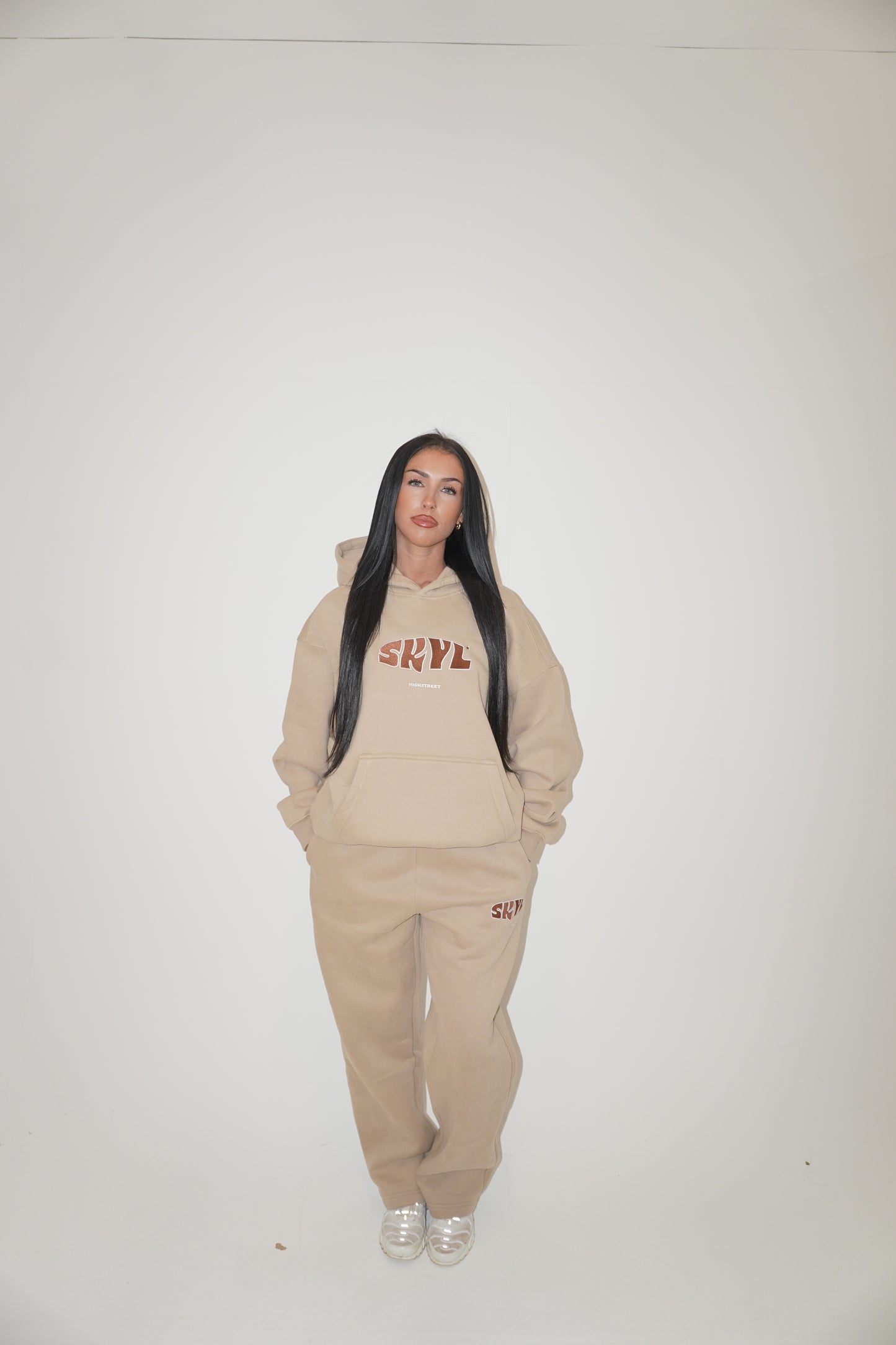 SKYL Signature Straight Leg Bottoms - BEIGE