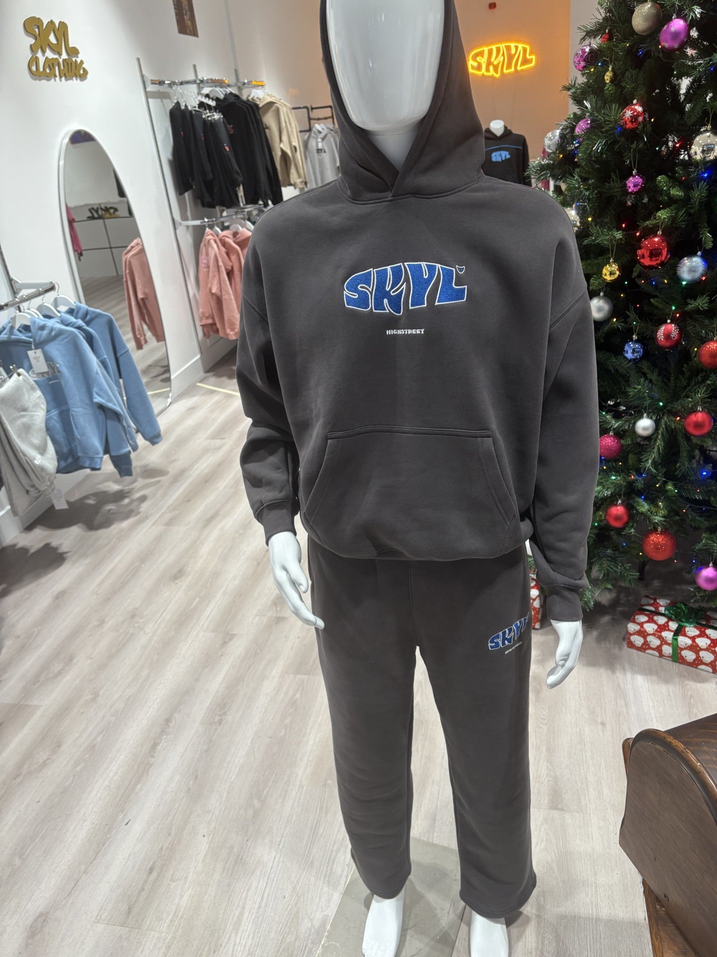 New SKYL Straight Leg Bottoms - Dark Grey