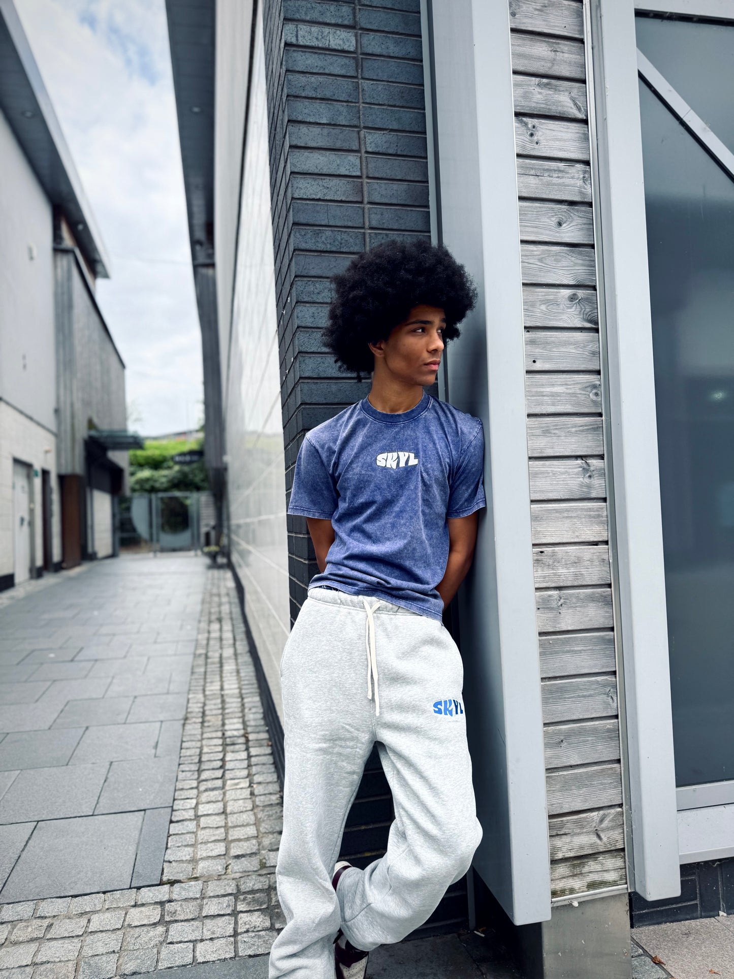 Acid wash tee