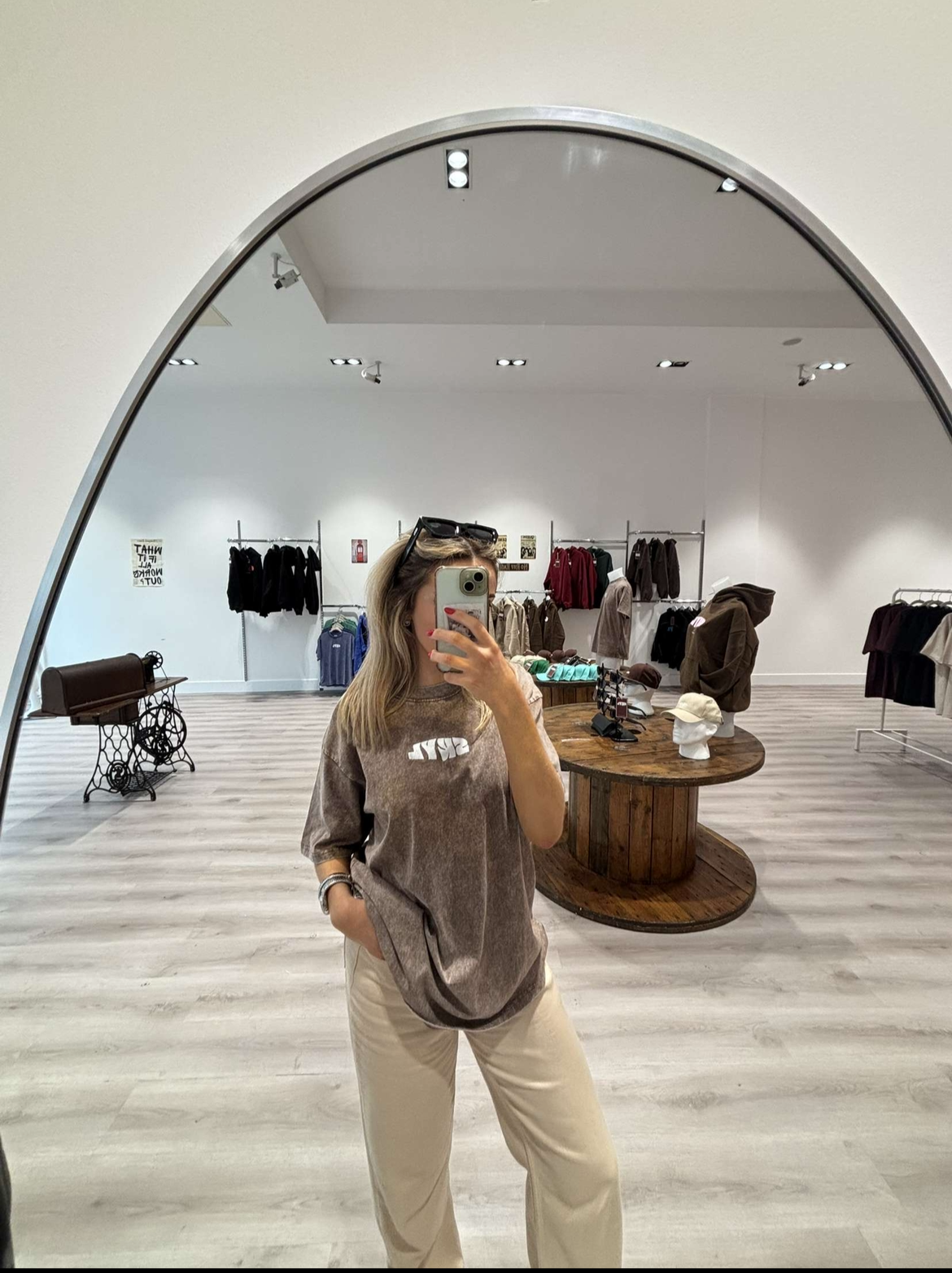 Acid wash tee