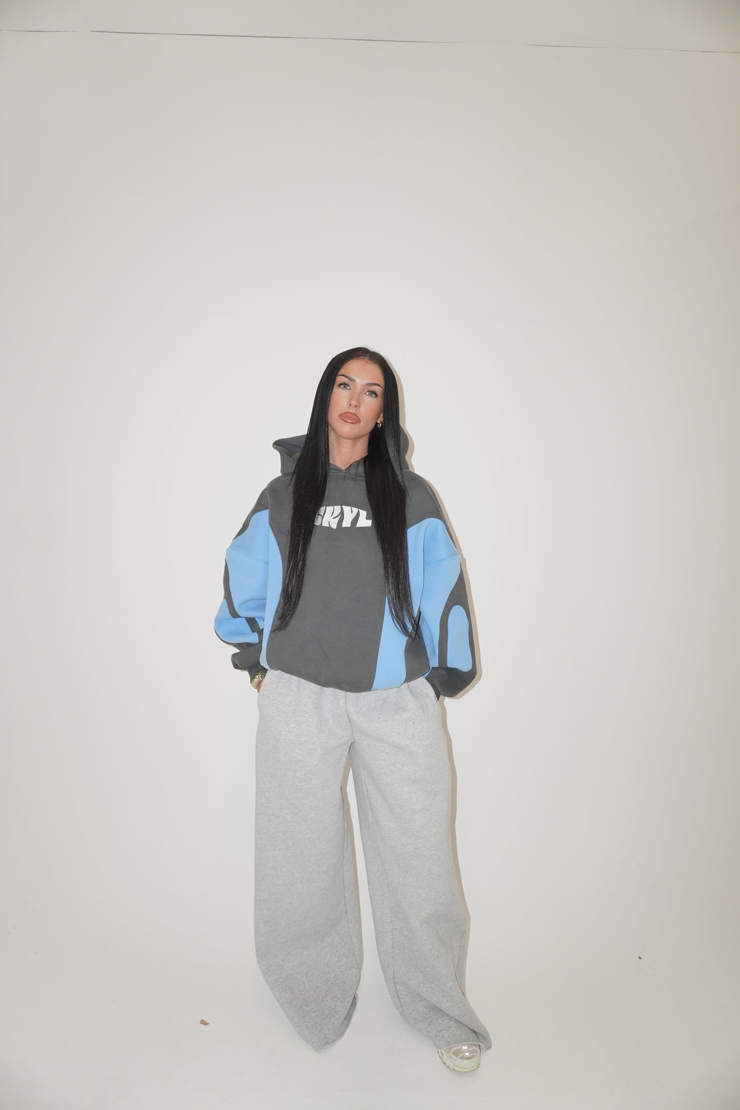SKYL VOID Hoodie - Grey/Blue