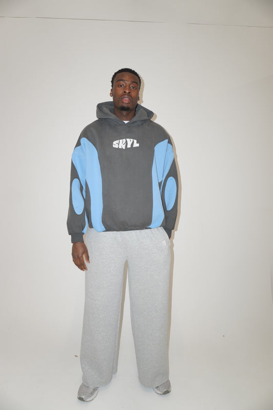 SKYL VOID Hoodie - Grey/Blue