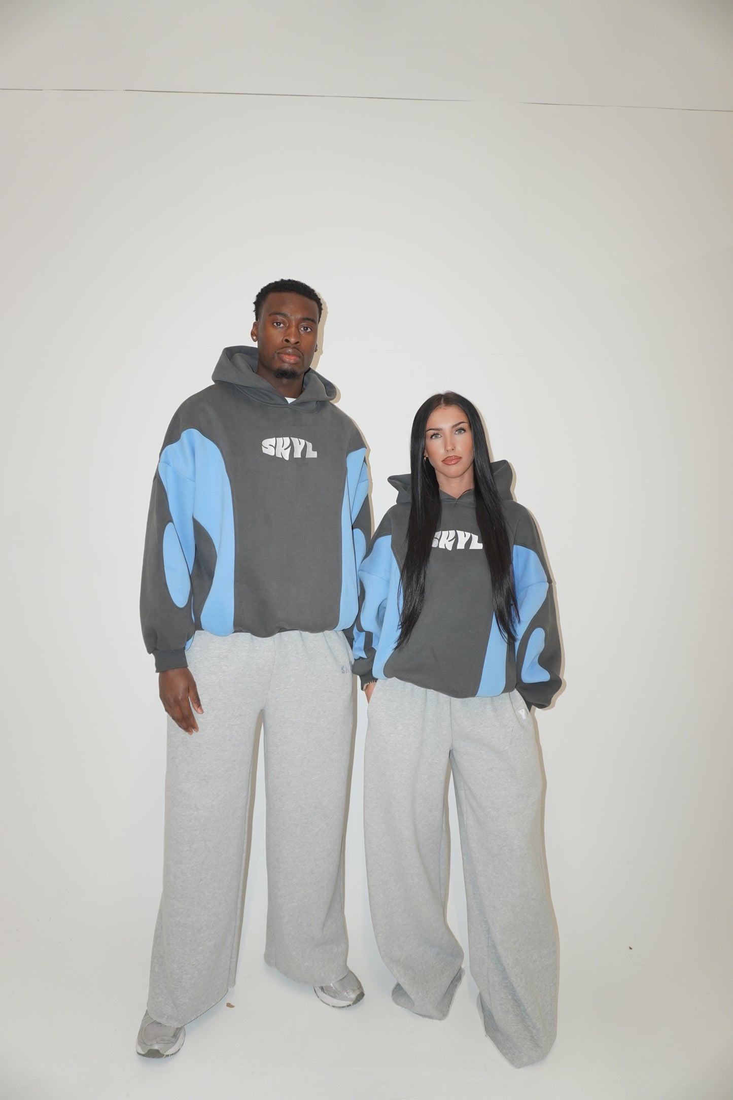SKYL VOID Hoodie - Grey/Blue