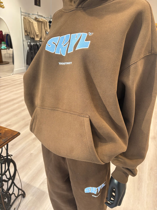 SKYL Signature Collection Hoodie - Chocolate Brown