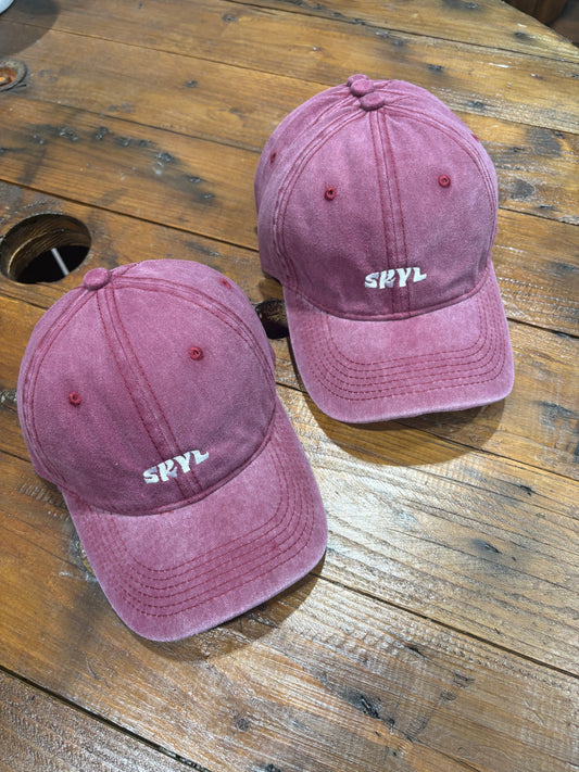 Sun Faded Signature Cap - Red