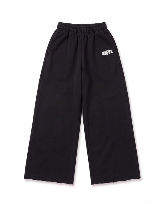 SKYL VOID Wide Leg Bottoms - Black