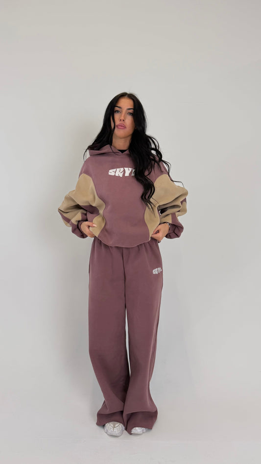 SKYL VOID Wide Leg Bottoms - Mauve
