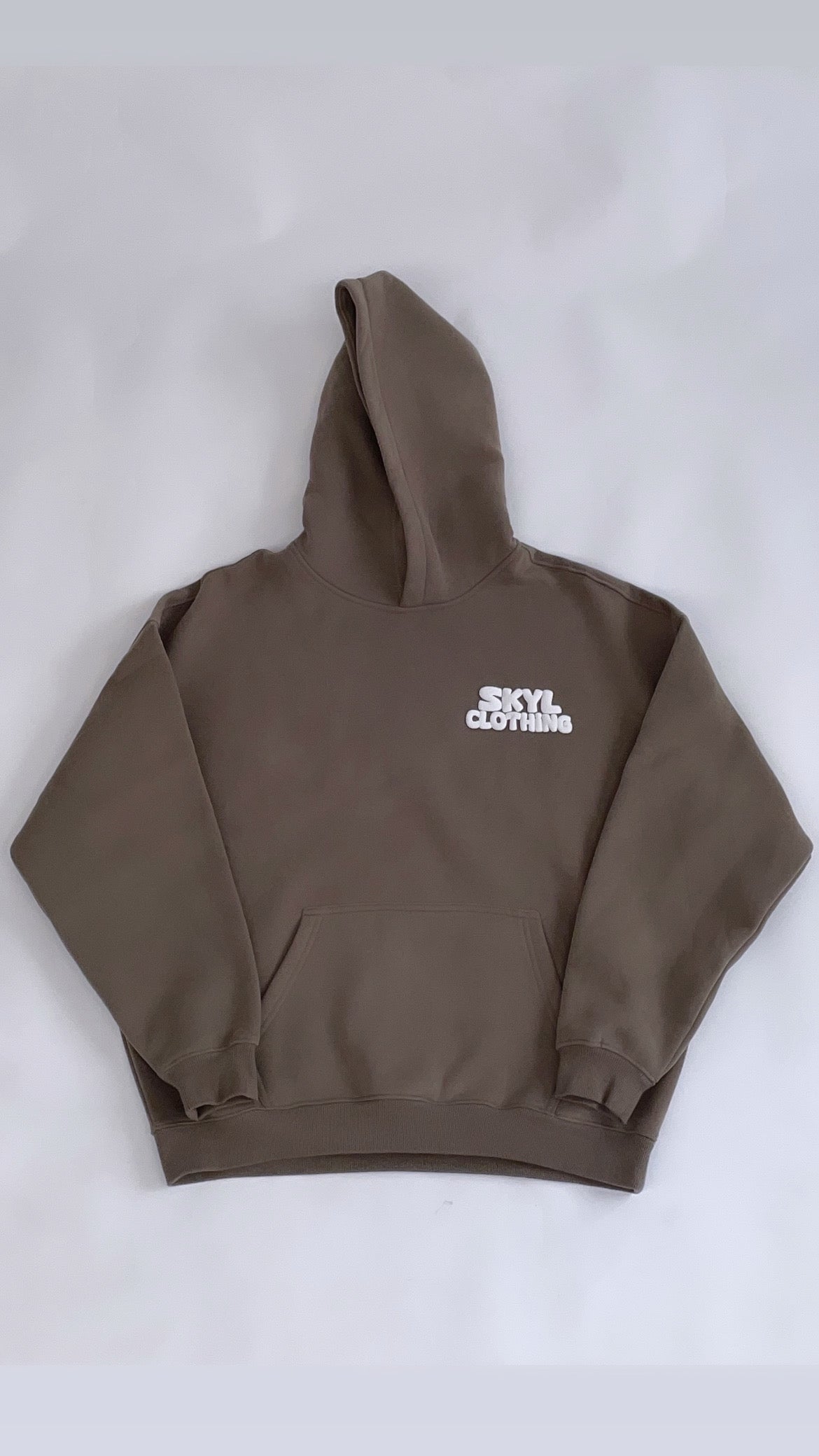 Mocha Grey Bubble Hoodie