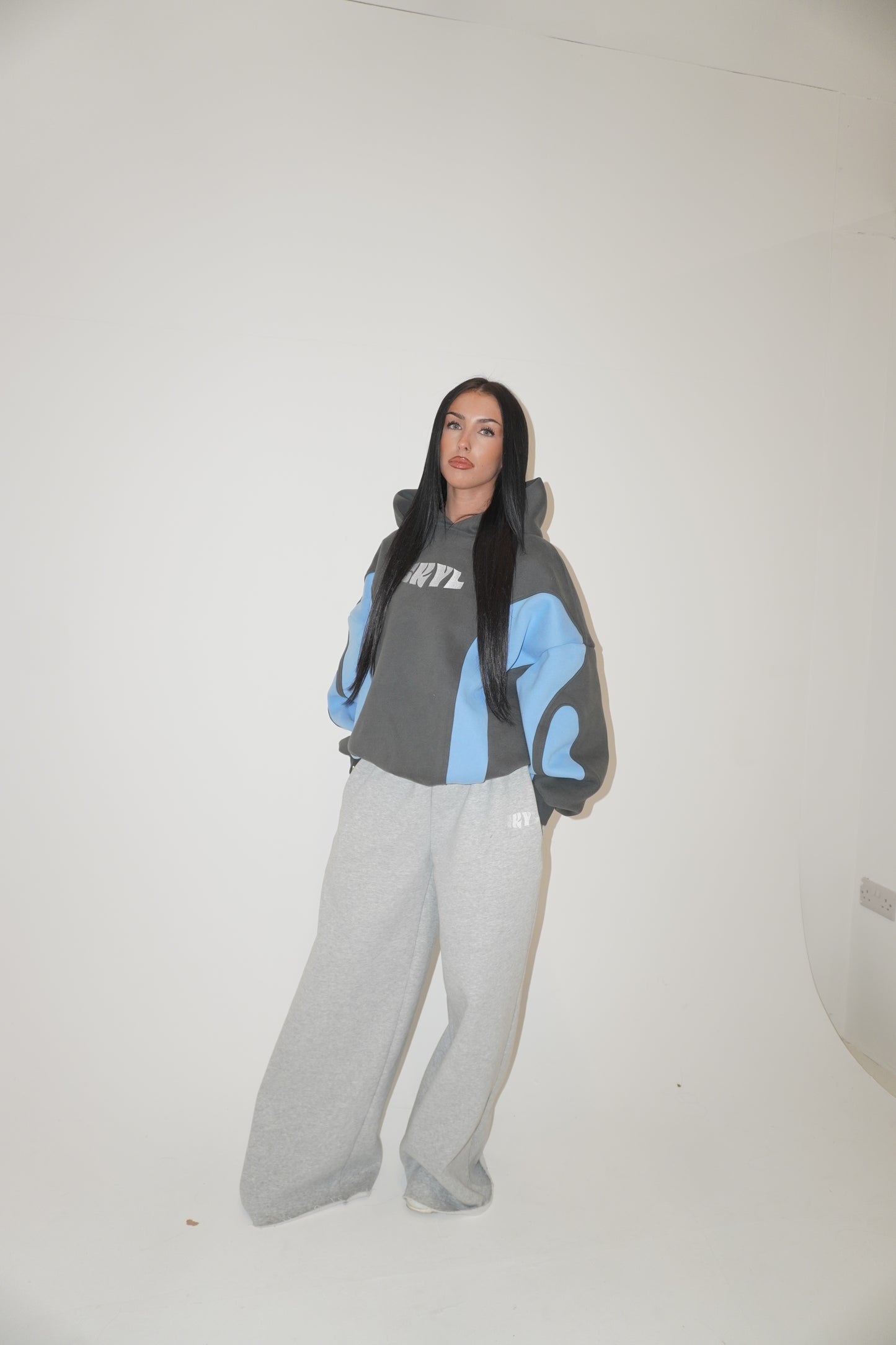 SKYL VOID Hoodie - Grey/Blue