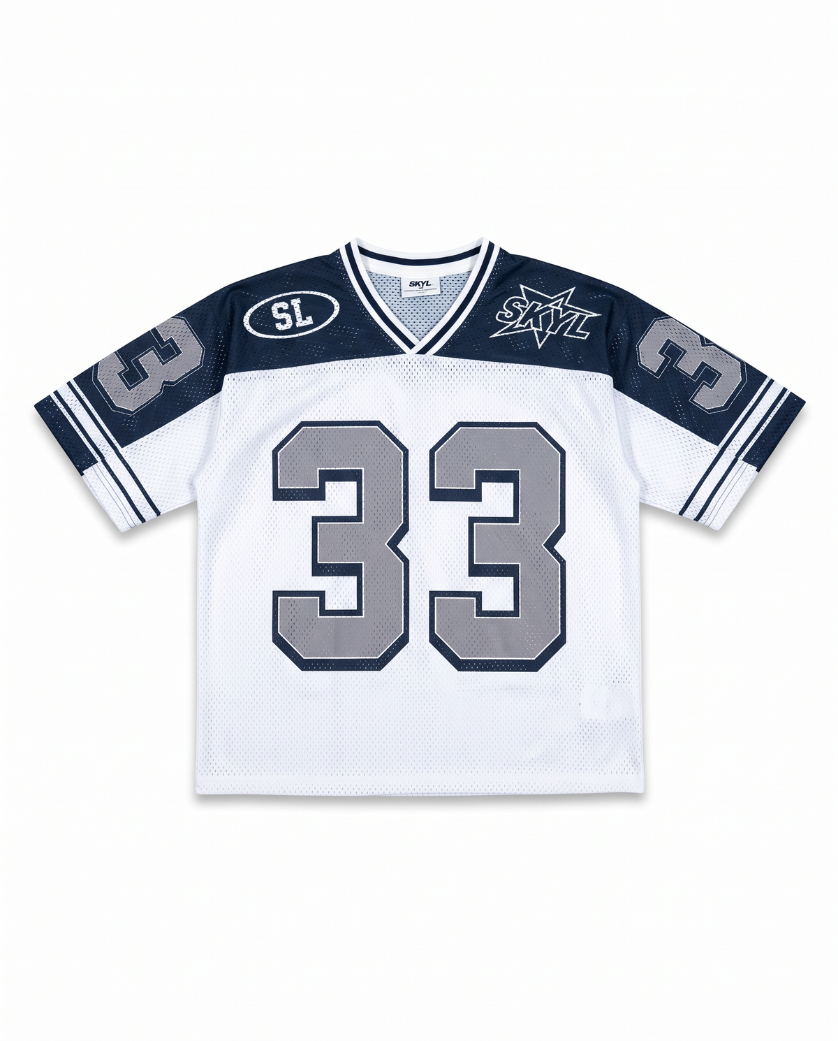 SKYL NFL Boxy Tee - Navy/Grey