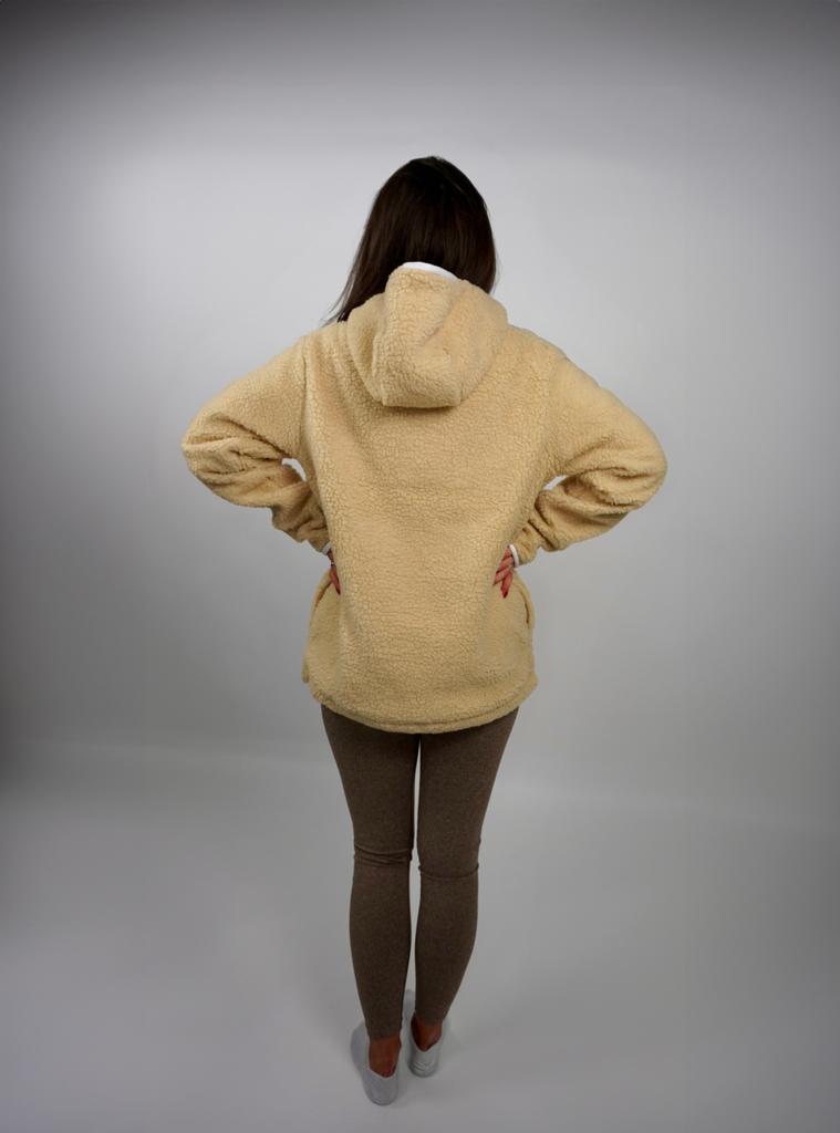 Teddy Bear Hoodie (Beige)