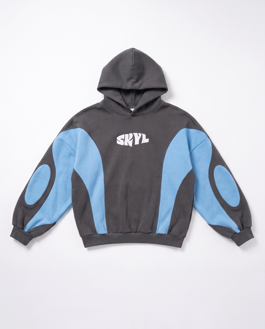 SKYL VOID Hoodie - Grey/Blue