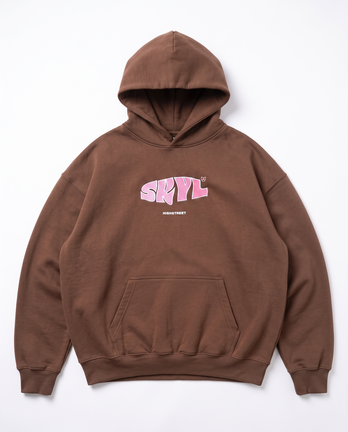 SKYL Signature Hoodie - BROWN/PINK