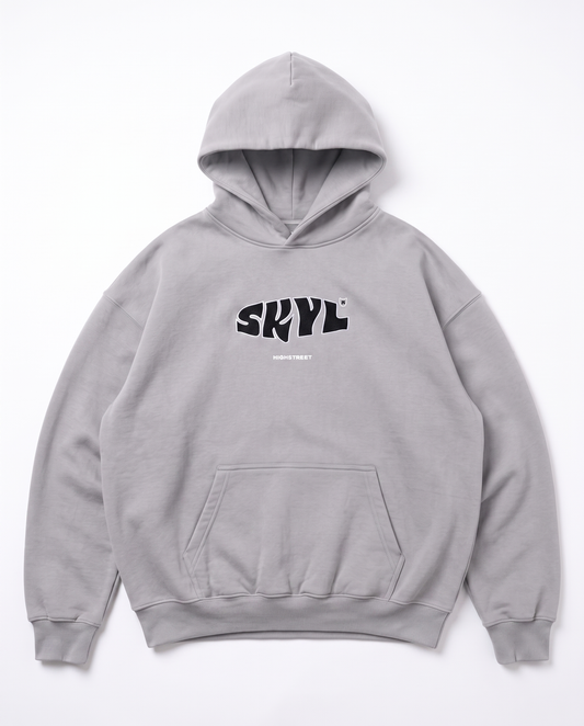 SKYL Signature Hoodie - GREY/BLACK