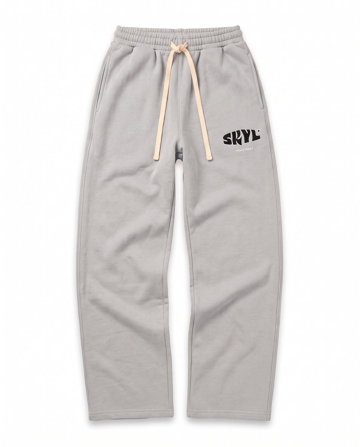 SKYL Signature Straight Leg Bottoms - GREY/Black