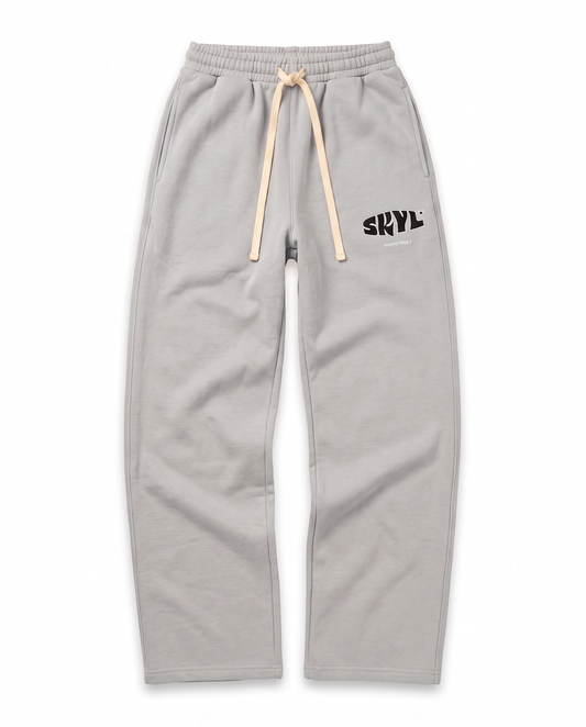 SKYL Signature Straight Leg Bottoms - GREY/Black